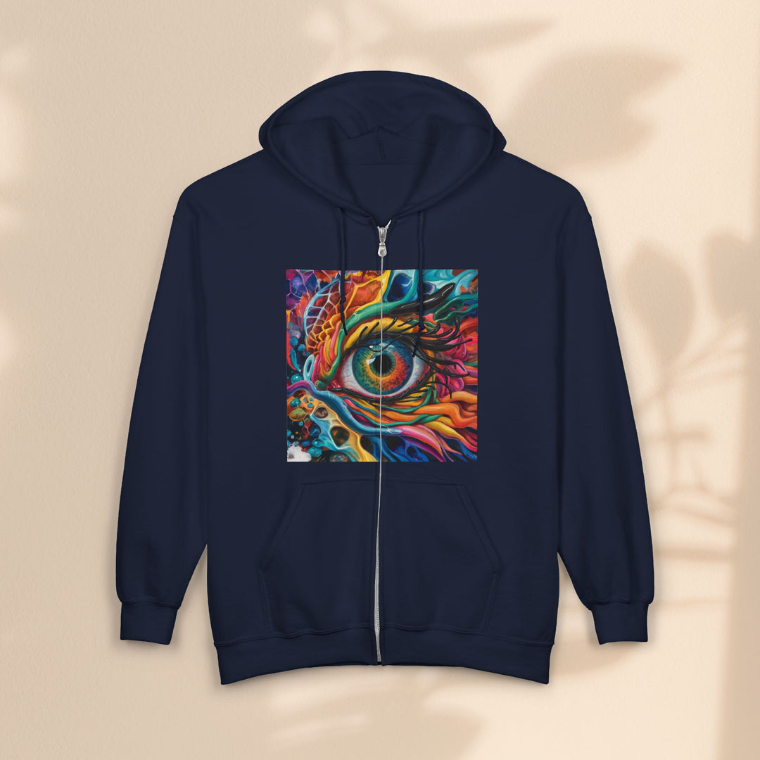 Dragon Eye - Unisex Heavy Blend™ Full Zip Hooded Sweatshirt