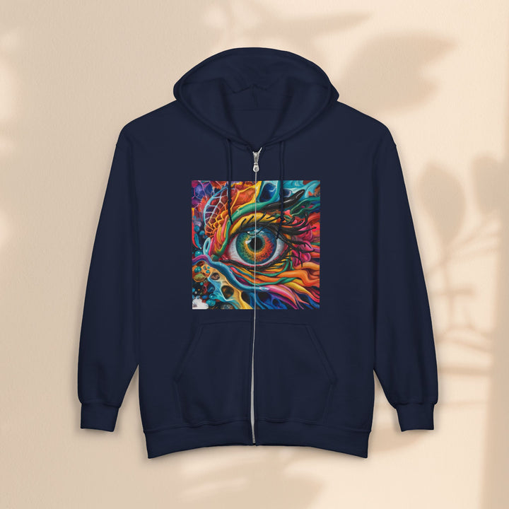 Dragon Eye - Unisex Heavy Blend™ Full Zip Hooded Sweatshirt