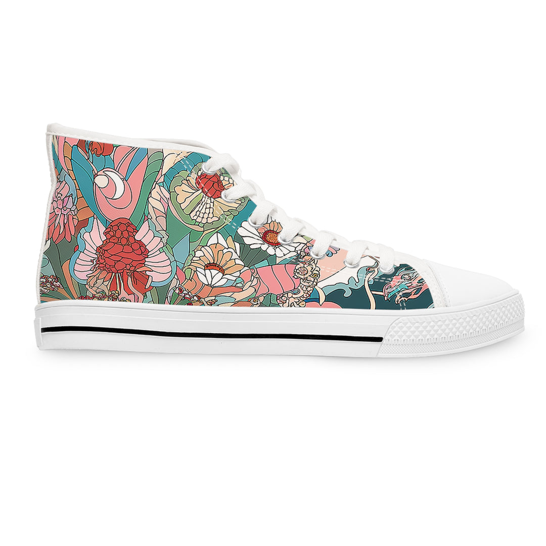 Women's High Top Sneakers - Sea Dragon Dreams