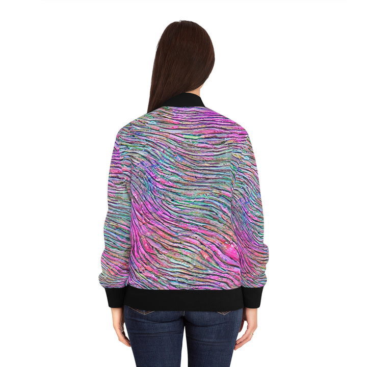 Women's Bomber Jacket - Make Mermaid Waves