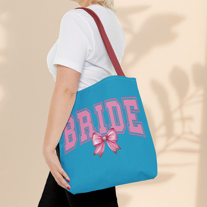 Bride Tote Bag with Bow | Bridal Shower Gift, Wedding Essentials, Bachelorette Party Accessory, Gift for Bridesmaids