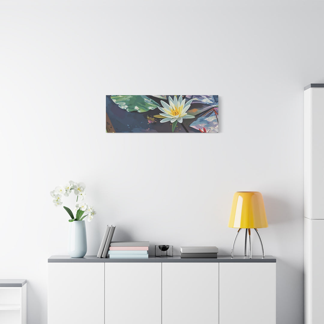 Water Lily Canvas Art Print – Nature Wall Décor
