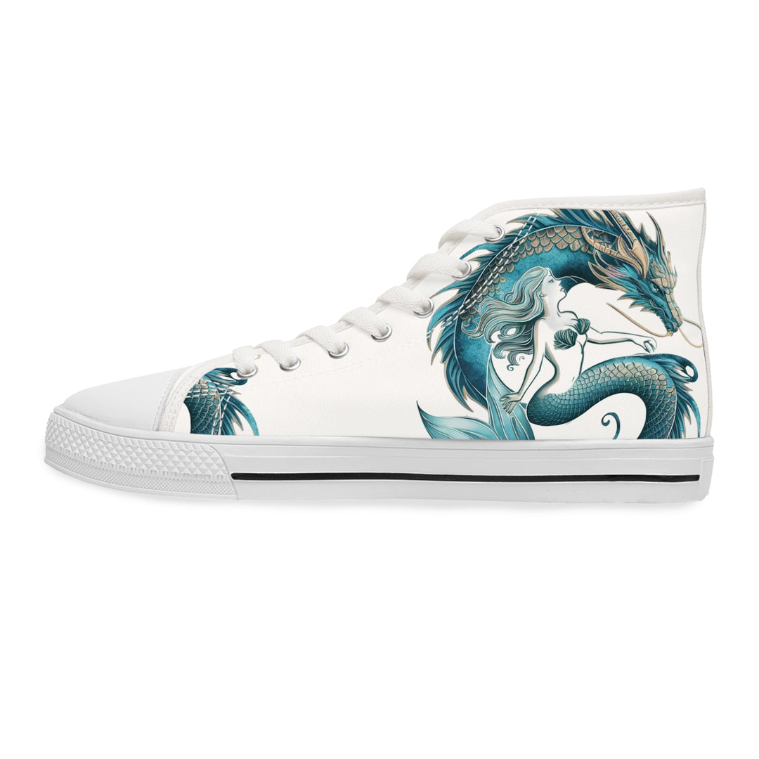 Women's High Top Sneakers - Sea Dragon Dreams