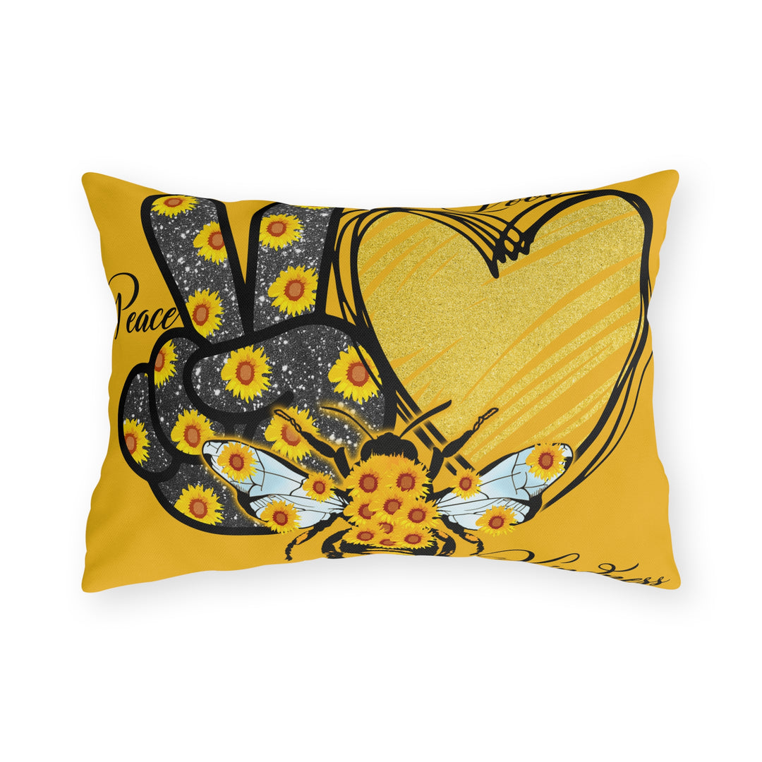 Outdoor Pillows - Peace, Love, Kindness