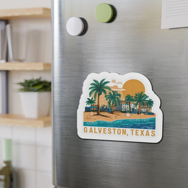 Die-Cut Magnets - Galveston Texas