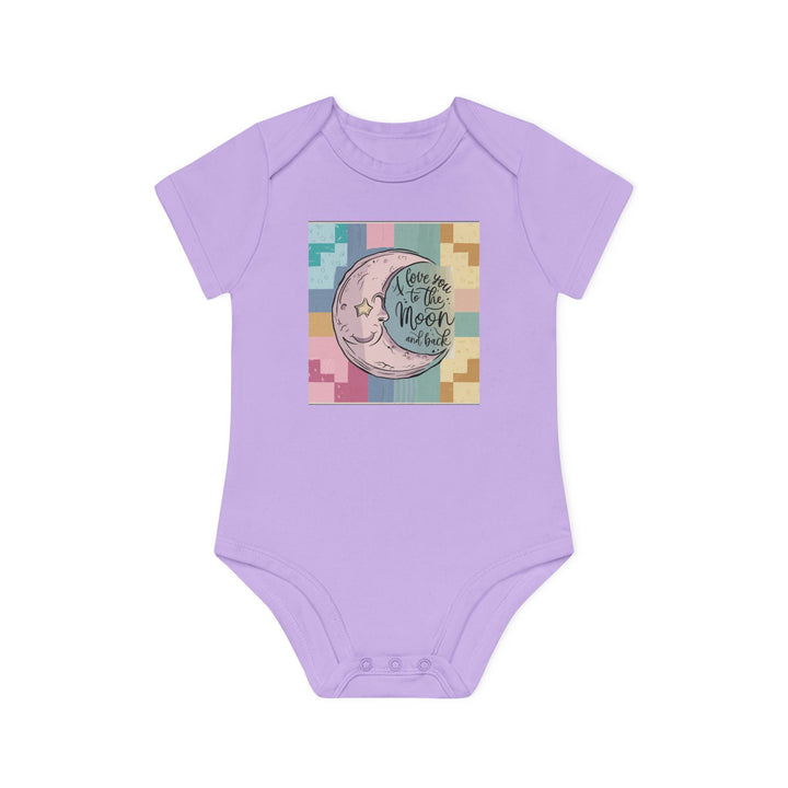 Baby Organic Short Sleeve Bodysuit - Love You To The Moon and Back