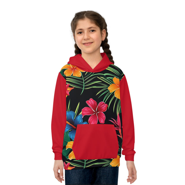 Children's Hoodie (AOP) - Hawaii Flowers