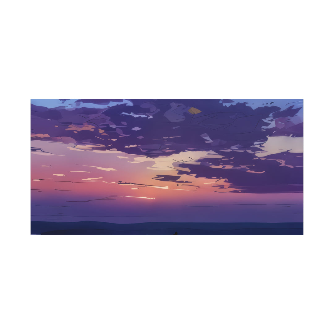 Elegant Sunset Canvas Print for Bedroom and Living Room