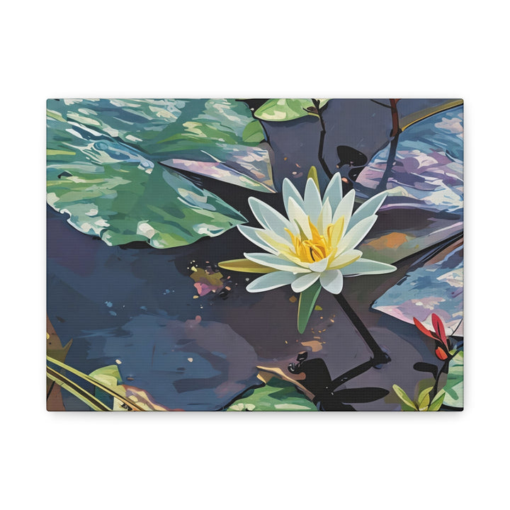 Water Lily Canvas Art Print – Nature Wall Décor