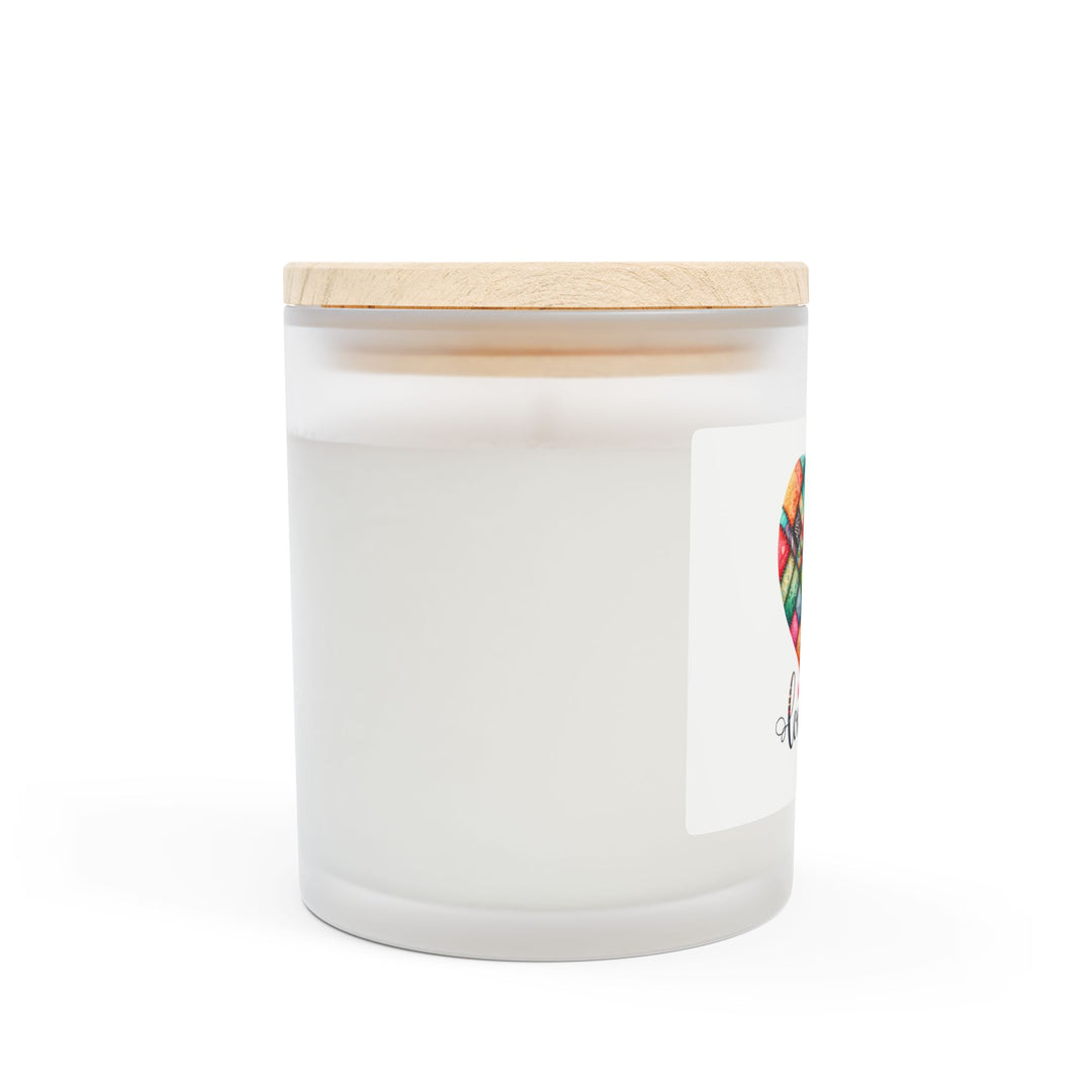 Frosted Glass Candle, 11oz - Love You