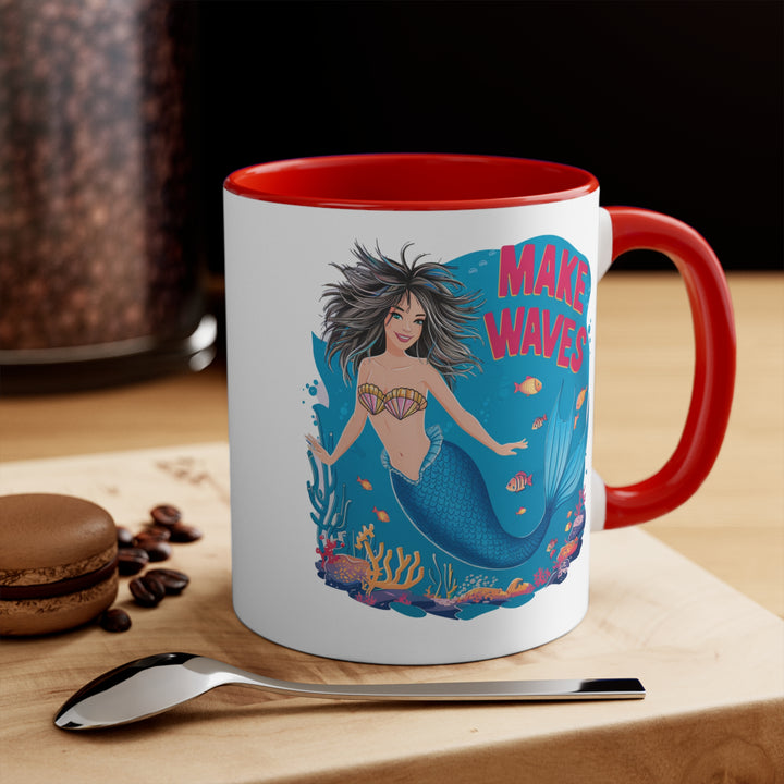 11oz Accent Mug - Make Waves