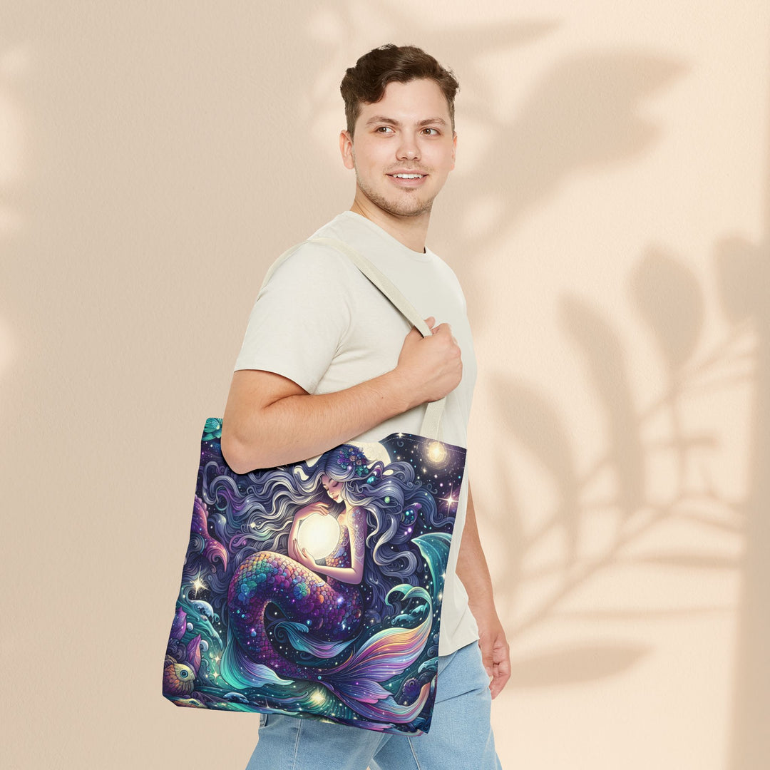 Celestial Mermaid Secret Tote Bag – Stylish Reusable Beach Trip Bag
