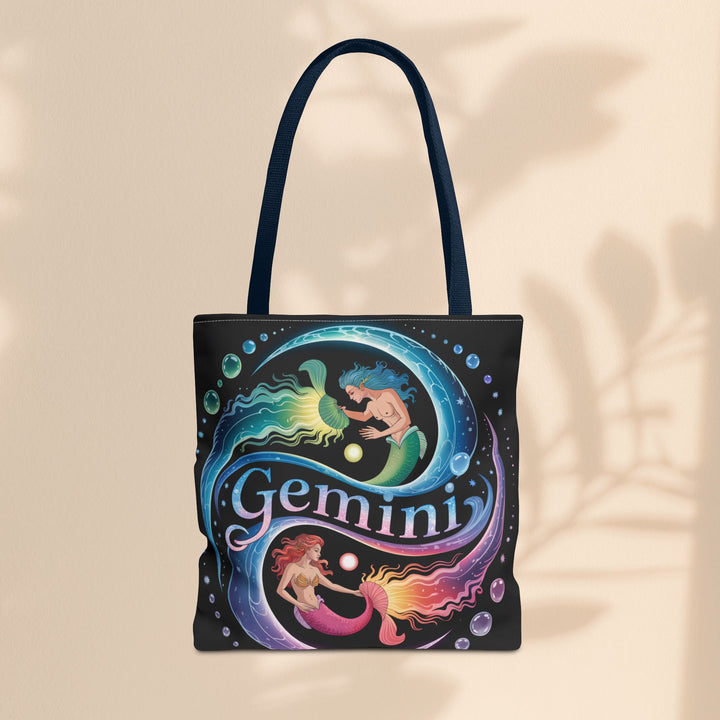 Gemini Zodiac Tote Bag - Colorful Astrology Bag, Gift for Astrology Lovers, AOP Tote for Geminis, Horoscope Design, Birthday Gift