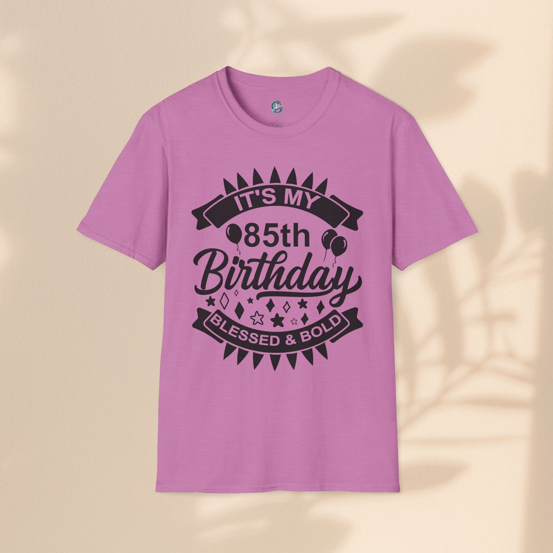 85th Birthday Celebration T-Shirt, Unisex Softstyle Tee for 85th Birthday, Milestone Birthday Gift, Birthday Party Outfit, Cute [...]