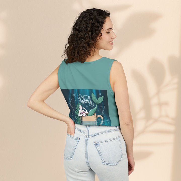 Part-Time Mermaid Unisex Tank Top, Casual Summer Tee, Cute Beachwear, Gift for Ocean Lovers, Quirky Mermaid Apparel