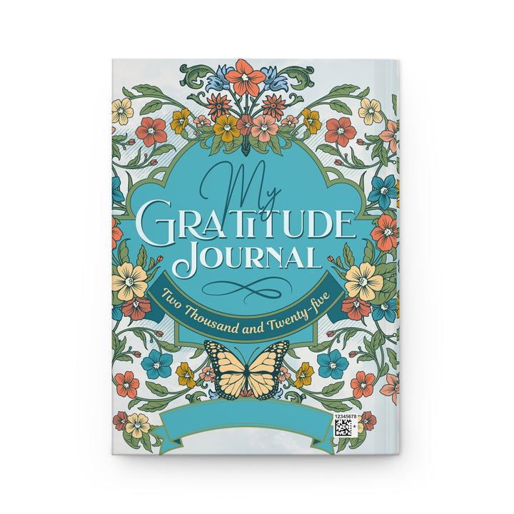 My Gratitude Journal - 2025 Hardcover Journal with Floral Design