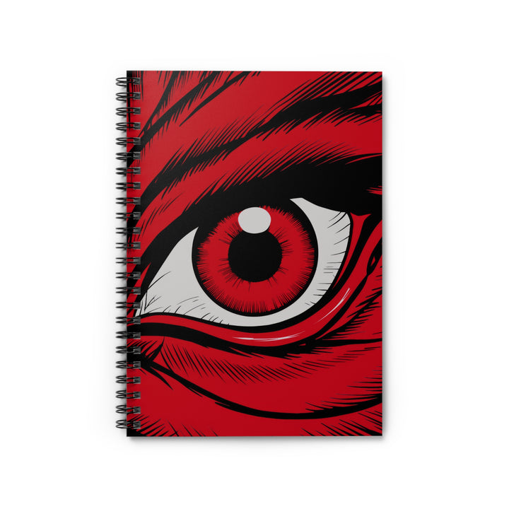 Spiral Notebook - Ruled Line - Red Eye