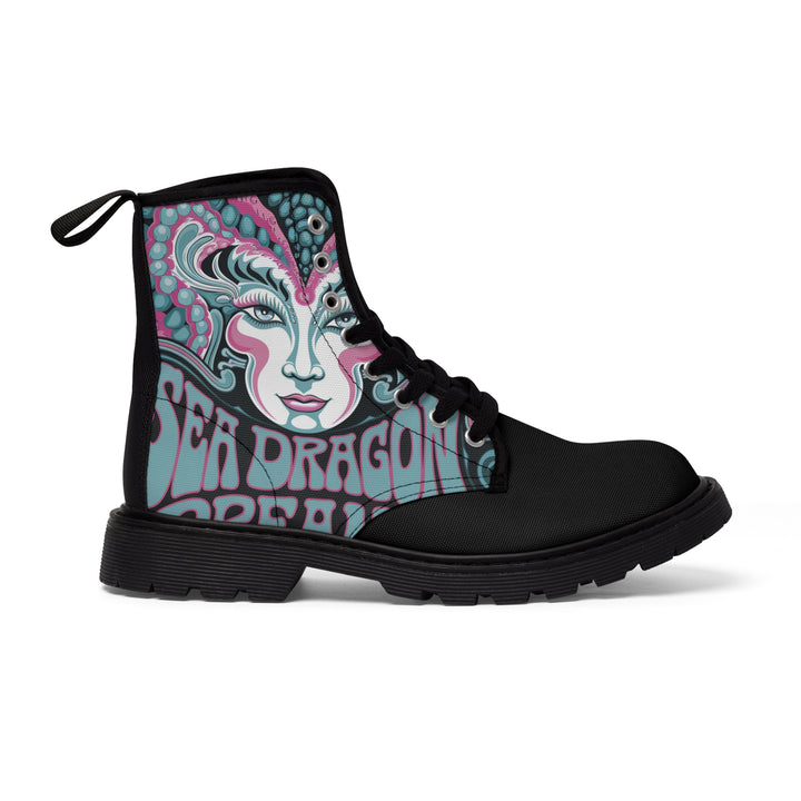 Men's Canvas Boots - Sea Dragon Dreams