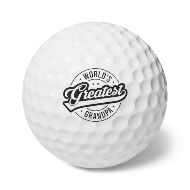 Golf Balls, 6pcs - World Greatest Grandpa