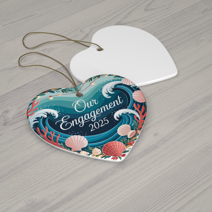 Our Engagement 2025 - Ocean Theme Ceramic Ornament