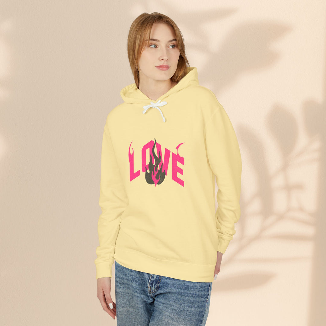 Unisex Lightweight Hooded Sweatshirt - LOVE