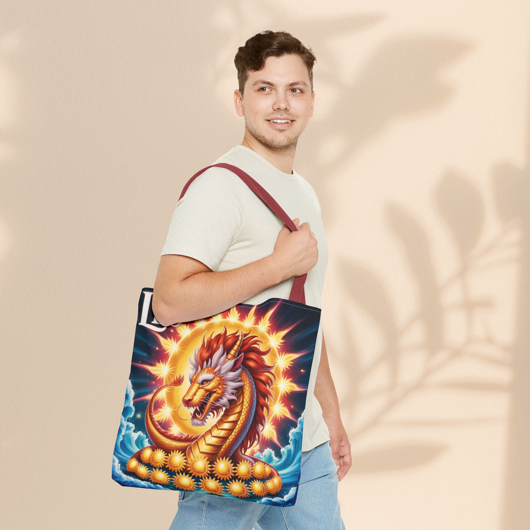 Leo Zodiac Tote Bag, Astrology Bag, Horoscope Tote, Birthday Gift, Festival Bag, Celestial Art Bag