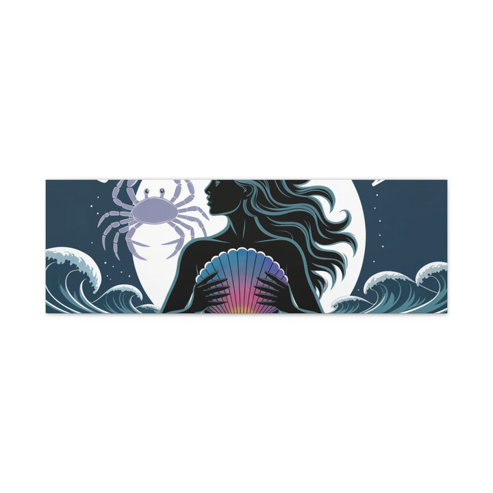 Zodiac Cancer Matte Stretched Canvas Wall Art