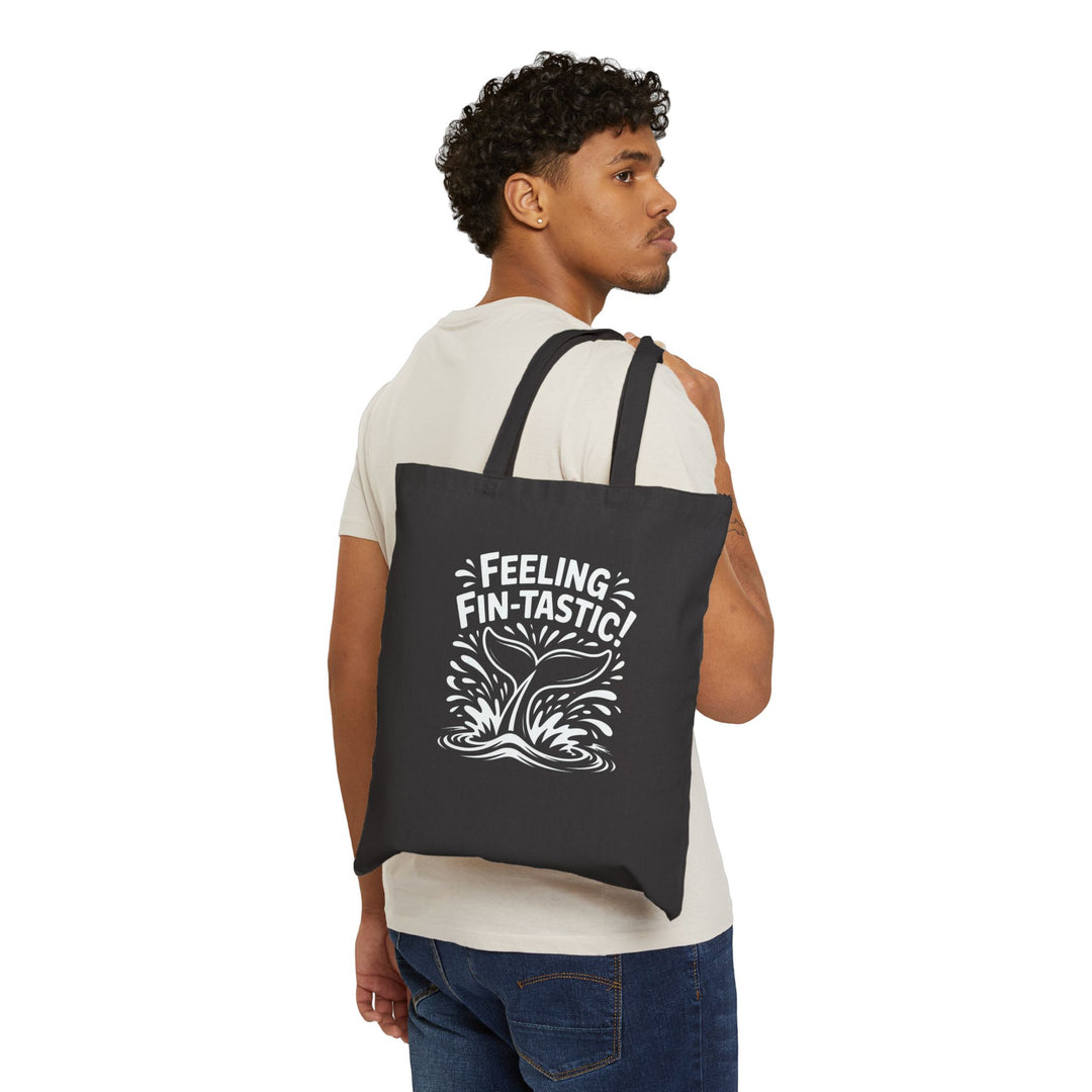 Feeling Fintastic Cotton Canvas Tote Bag