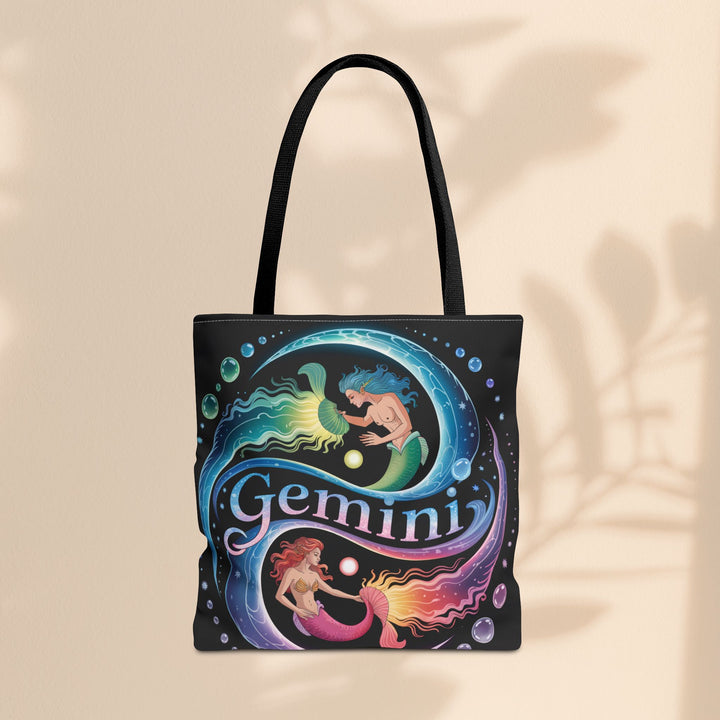 Gemini Zodiac Tote Bag - Colorful Astrology Bag, Gift for Astrology Lovers, AOP Tote for Geminis, Horoscope Design, Birthday Gift