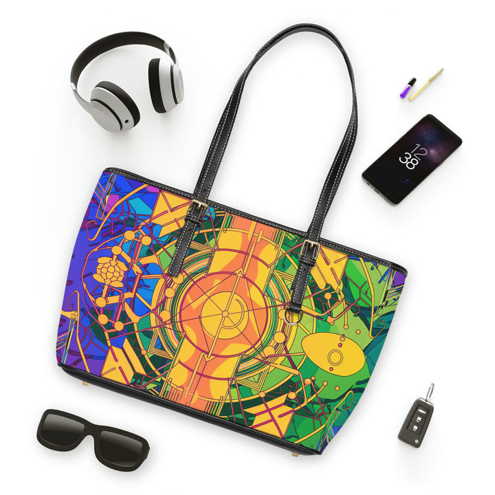 PU Leather Shoulder Bag - Good Vibrations