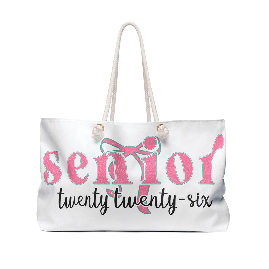 Senior Weekender Bag, Graduation Gift, Travel Tote, Class of 2026, Stylish Storage, College Bound