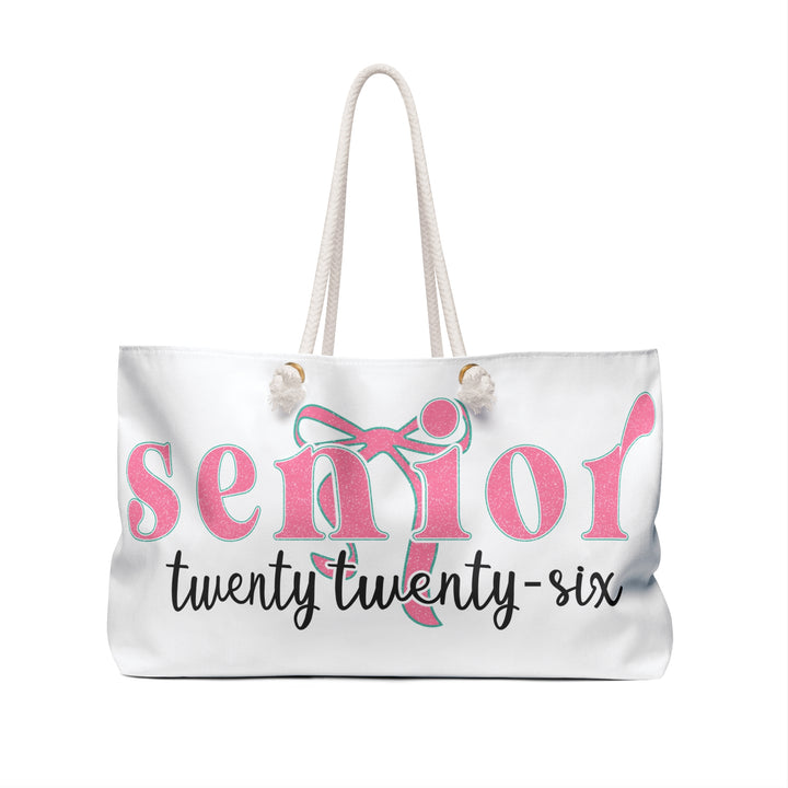 Senior Weekender Bag, Graduation Gift, Travel Tote, Class of 2026, Stylish Storage, College Bound