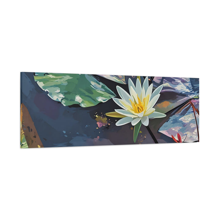 Water Lily Canvas Art Print – Nature Wall Décor