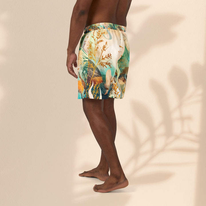 Ocean-Inspired Unisex Swim Shorts - Vibrant Underwater Art Design - Marine Life