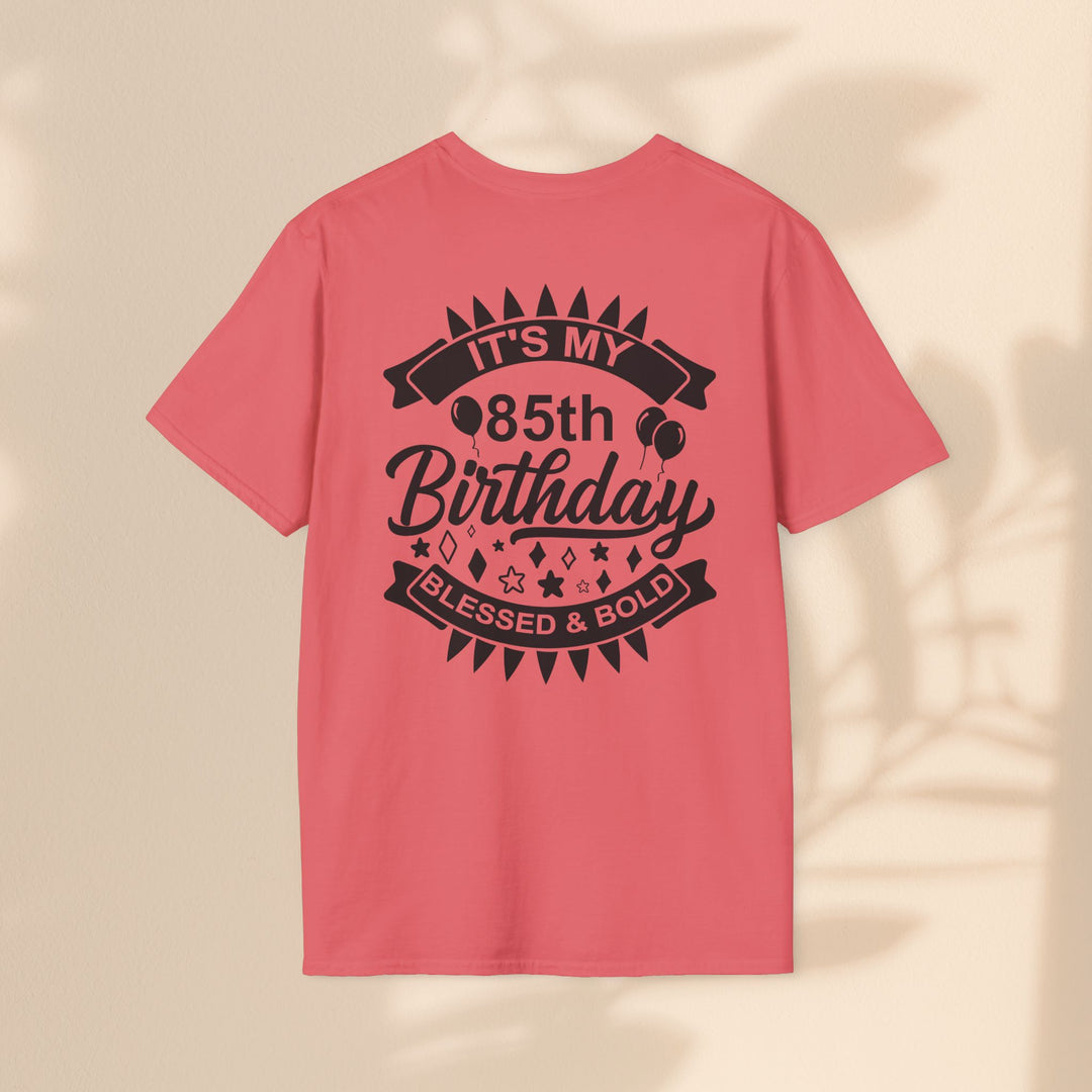 85th Birthday Celebration T-Shirt, Unisex Softstyle Tee for 85th Birthday, Milestone Birthday Gift, Birthday Party Outfit, Cute [...]