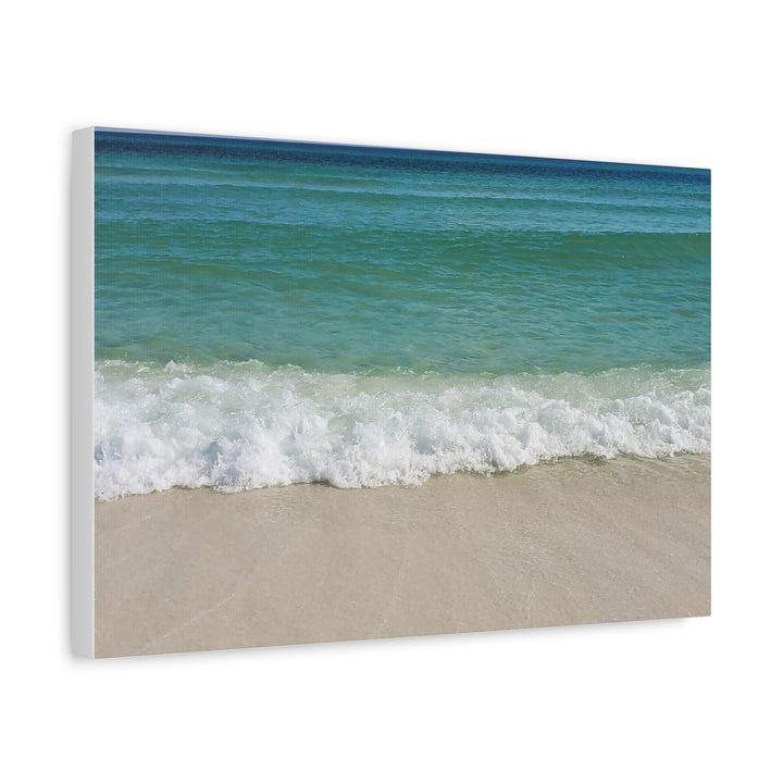 Beach Waves Matte Canvas Print – 1.25-Inch Stretched Seascape