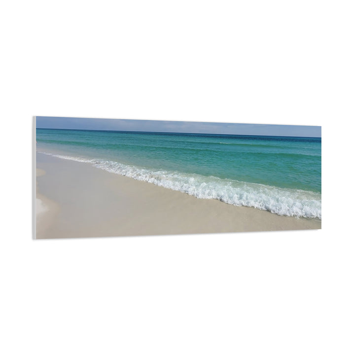Beach Shoreline Matte Canvas Print – Tranquil Ocean Wall Art
