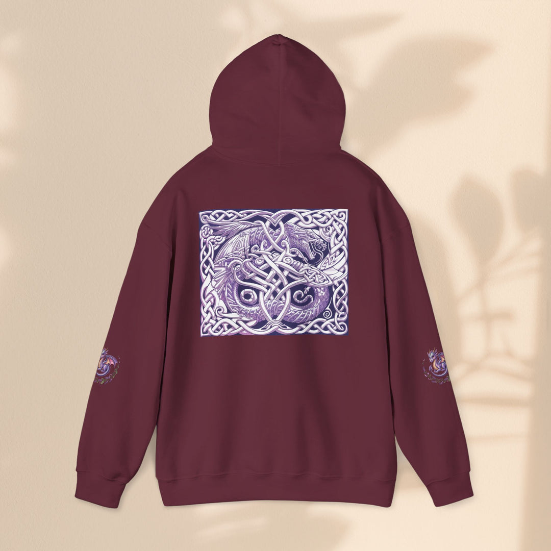 Celtic Dragon Hoodie, Gift for Fantasy Lovers