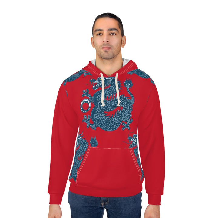 Unisex Pullover Hoodie - Azure Dragon