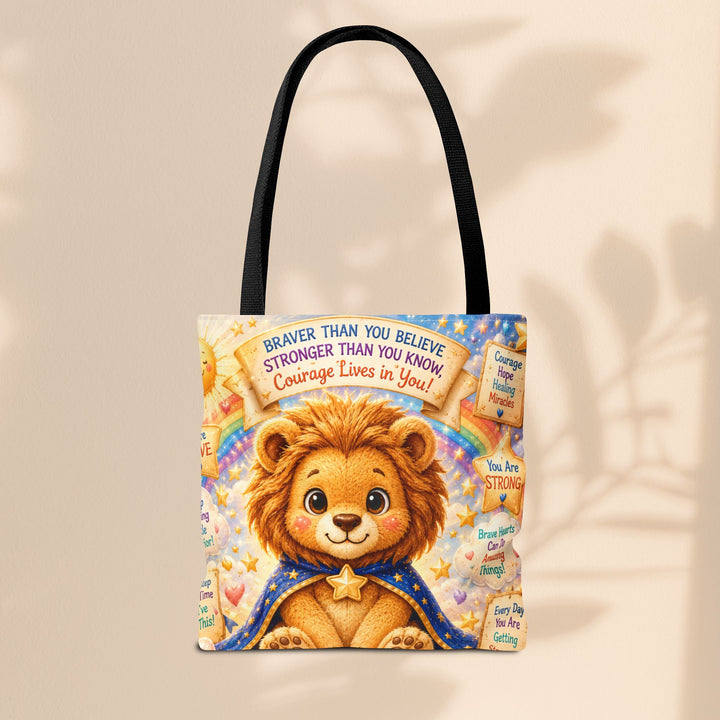 Cute Courage Lion Tote Bag | Brave Buddies™