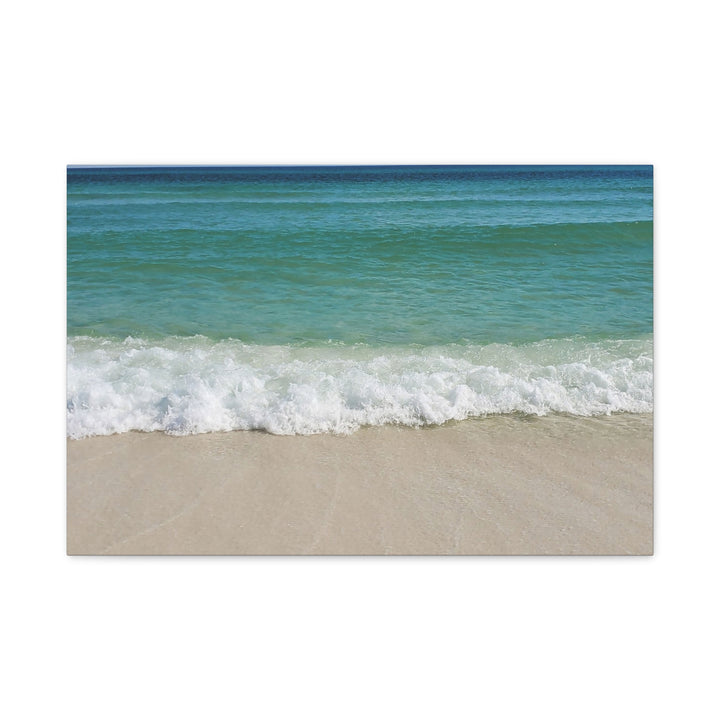 Beach Waves Matte Canvas Print – 1.25-Inch Stretched Seascape