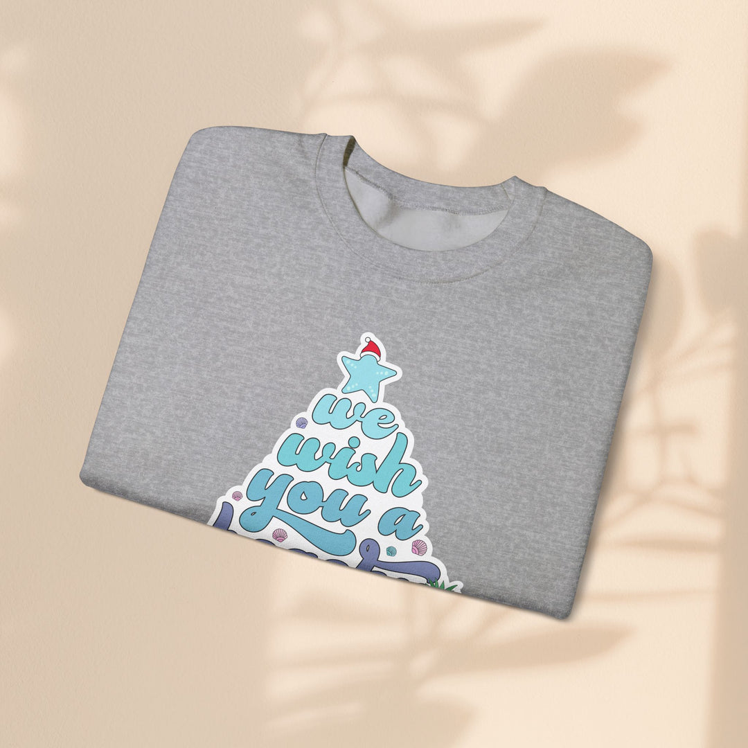 Unisex Heavy Blend™ Crewneck Sweatshirt - Beachy Christmas