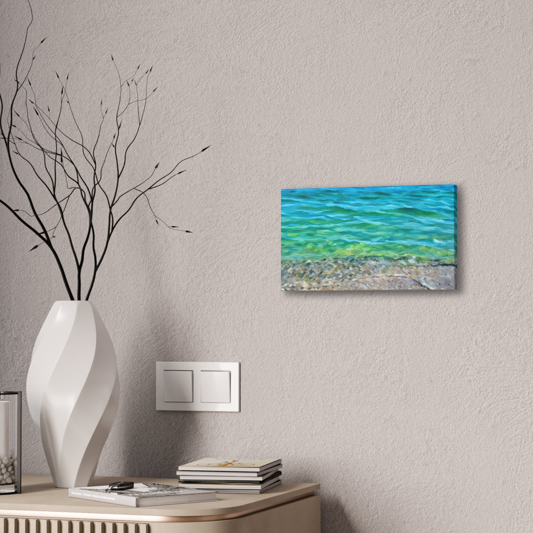 Coastal Serenity Seascape Canvas Art Print