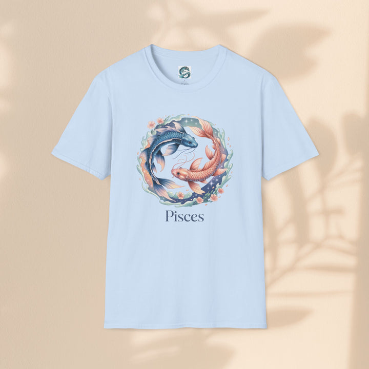 Pisces Zodiac T-Shirt, Softstyle Tee, Astrological Gift, Horoscope Apparel, Birthday Gift for Pisces, Astrology Merch