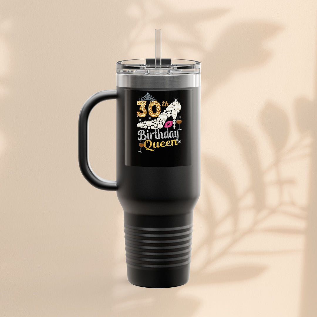 30th Birthday Queen Insulated Travel Mug | 40oz Tumbler for Celebrations, Gifts, and Parties | Stylish Drinkware for Her | Birthday [...]