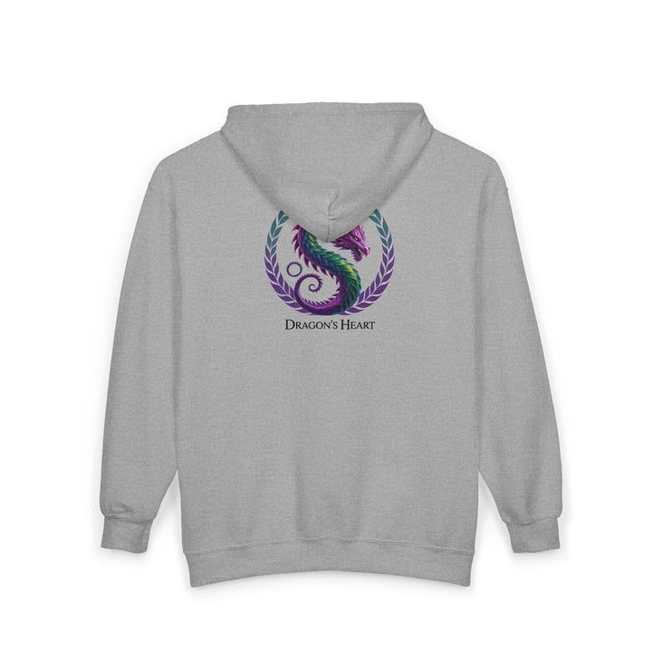 Dragon's Heart - nisex Heavy Blend™ Full Zip Hooded Sweatshirt