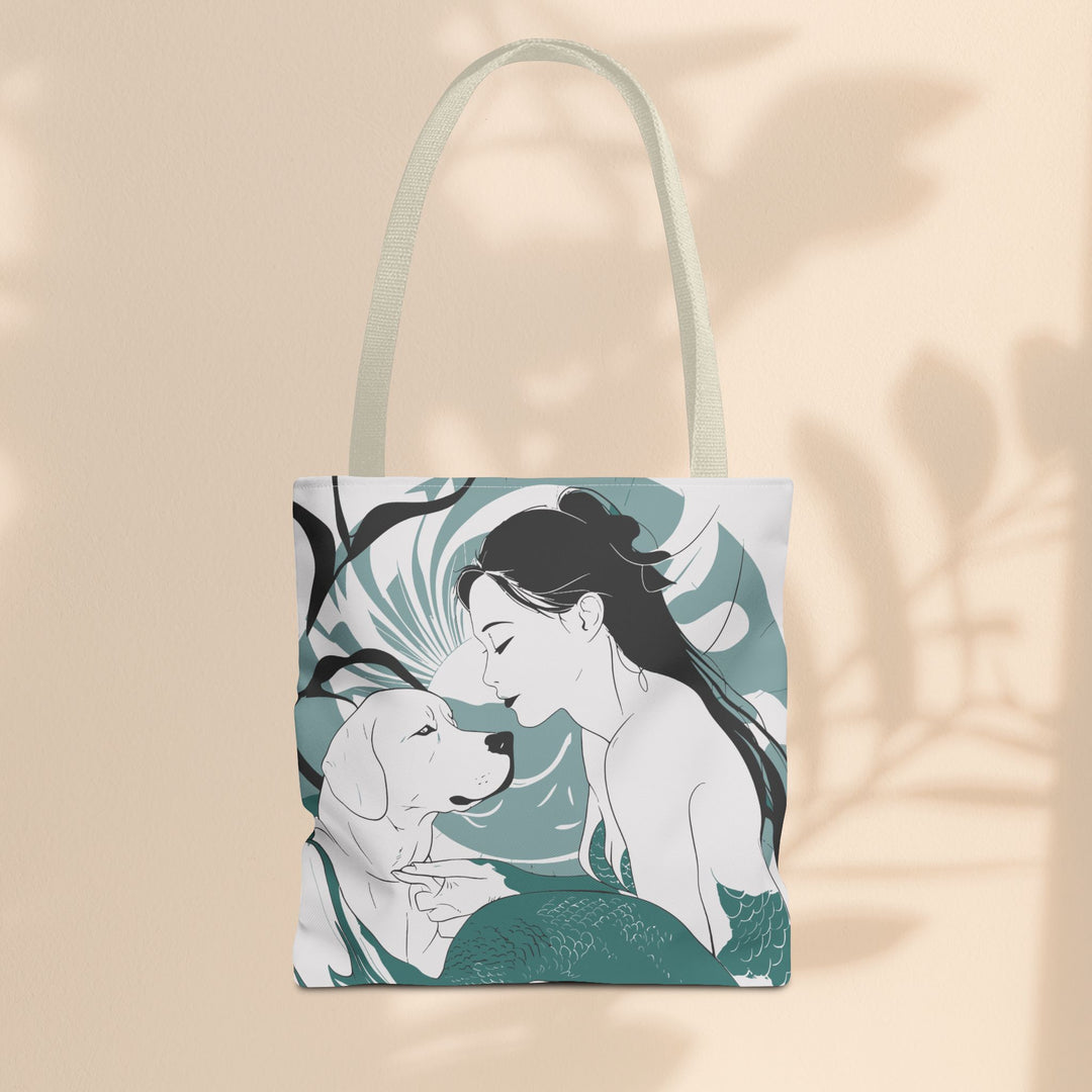 Tote Bag  - Japanese Mermaid with Dog