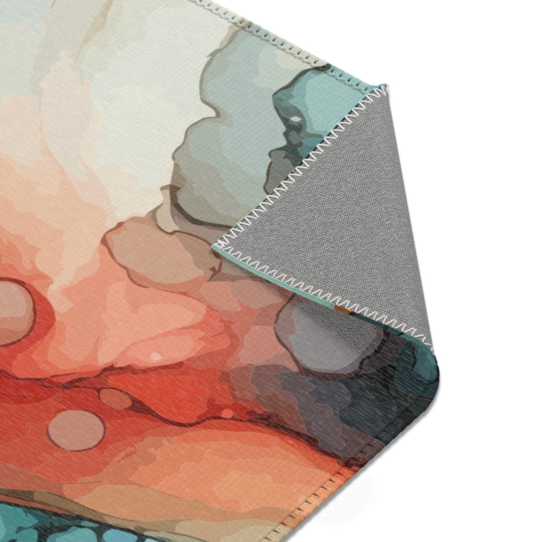 Watercolor Mermaid Area Rug