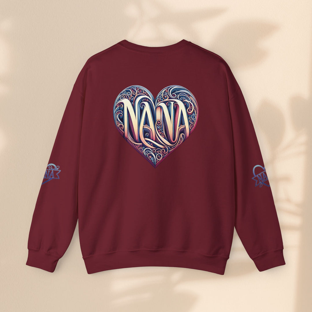 Nana Heart Design Unisex Crewneck Sweatshirt - Cozy Gift for Grandmothers