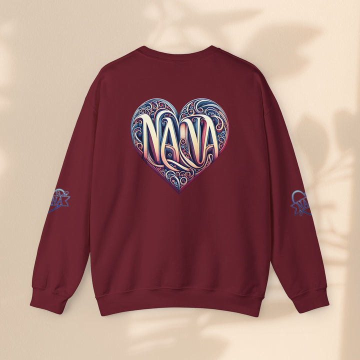 Nana Heart Design Unisex Crewneck Sweatshirt - Cozy Gift for Grandmothers